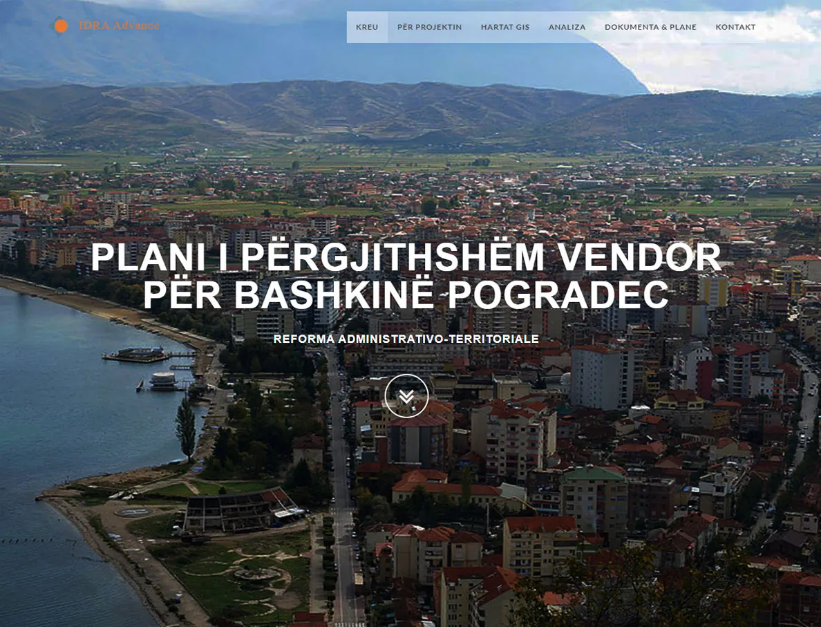 General Local Plan For The Municipality of Pogradec - project screenshot